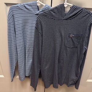 Vineyard Vines Boys ‘ Blue Striped Hoodies - Set of 2